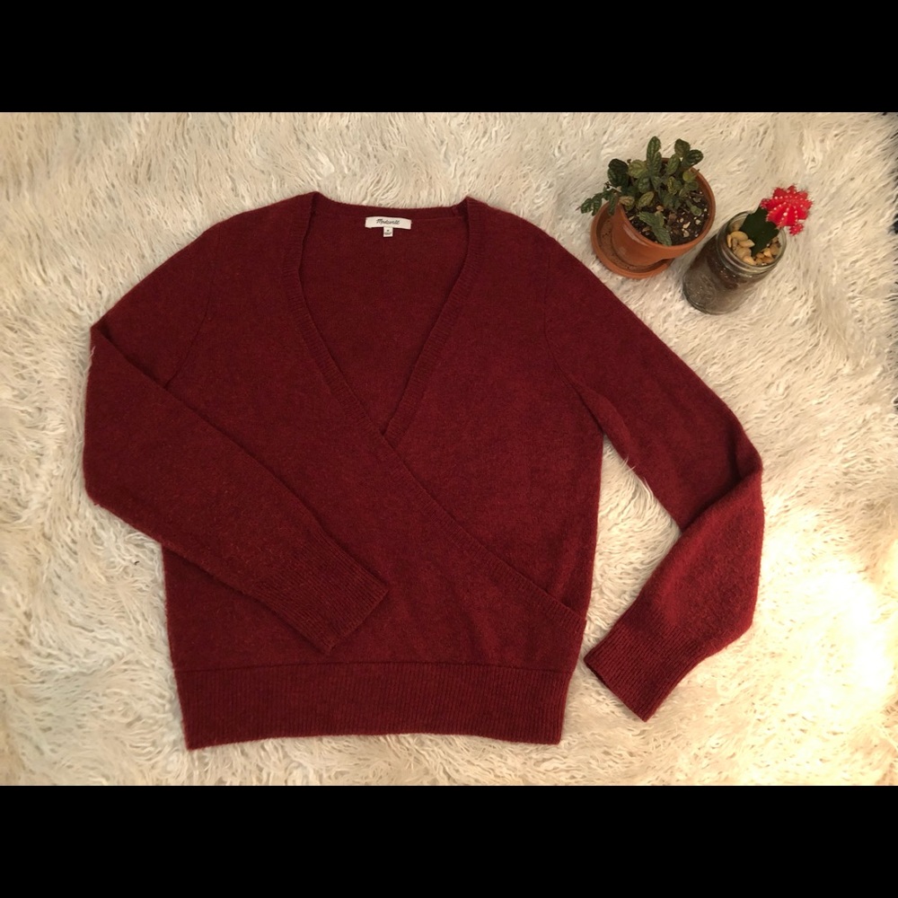 Madewell Wrap-Front Pullover Sweater, Coziest Yarn
